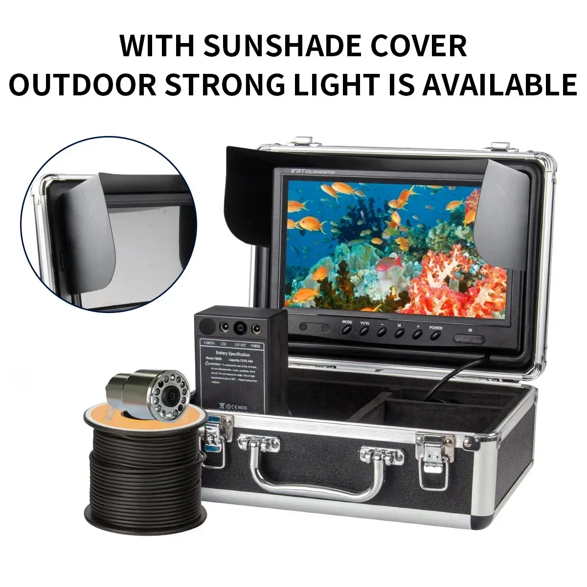 Fish Finder Case - WF13 Layar LCD 7 inci 1000TVL