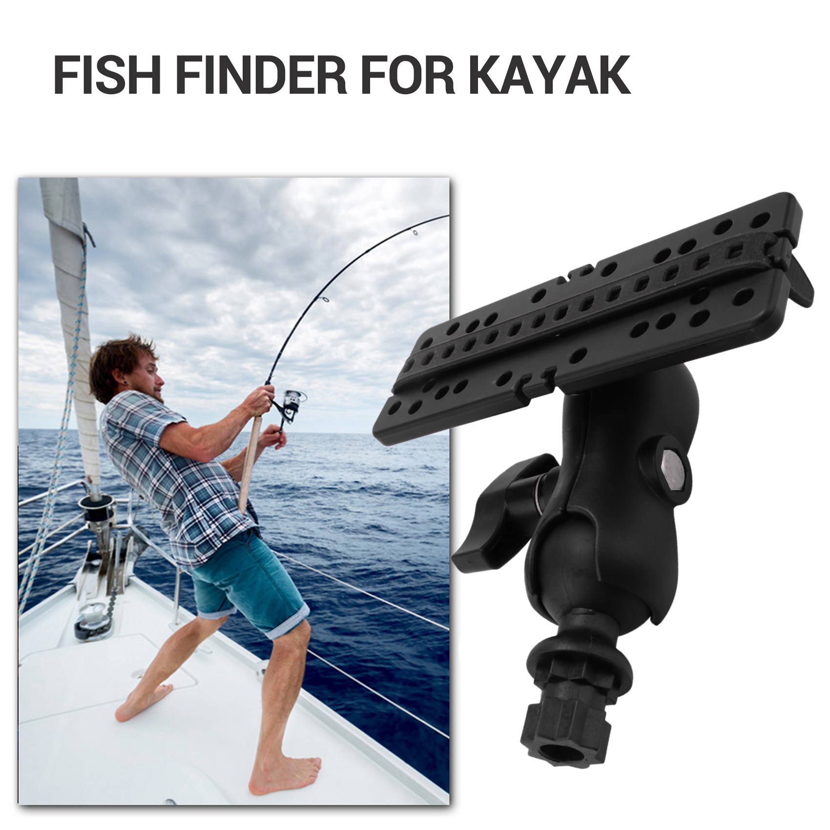 Fish Finder Mount - NALFI – Dudukan Bola dengan Alat