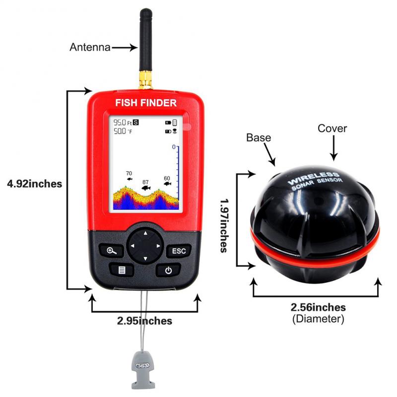 Pencari Ikan Portabel dengan S - Fishing Depth Finder ulasan dan harga